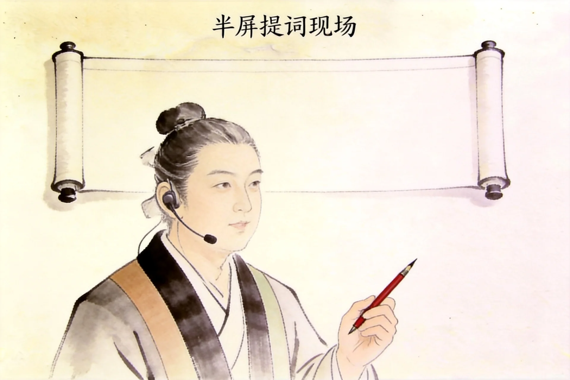 分寸 Cuence · 现场半屏提词