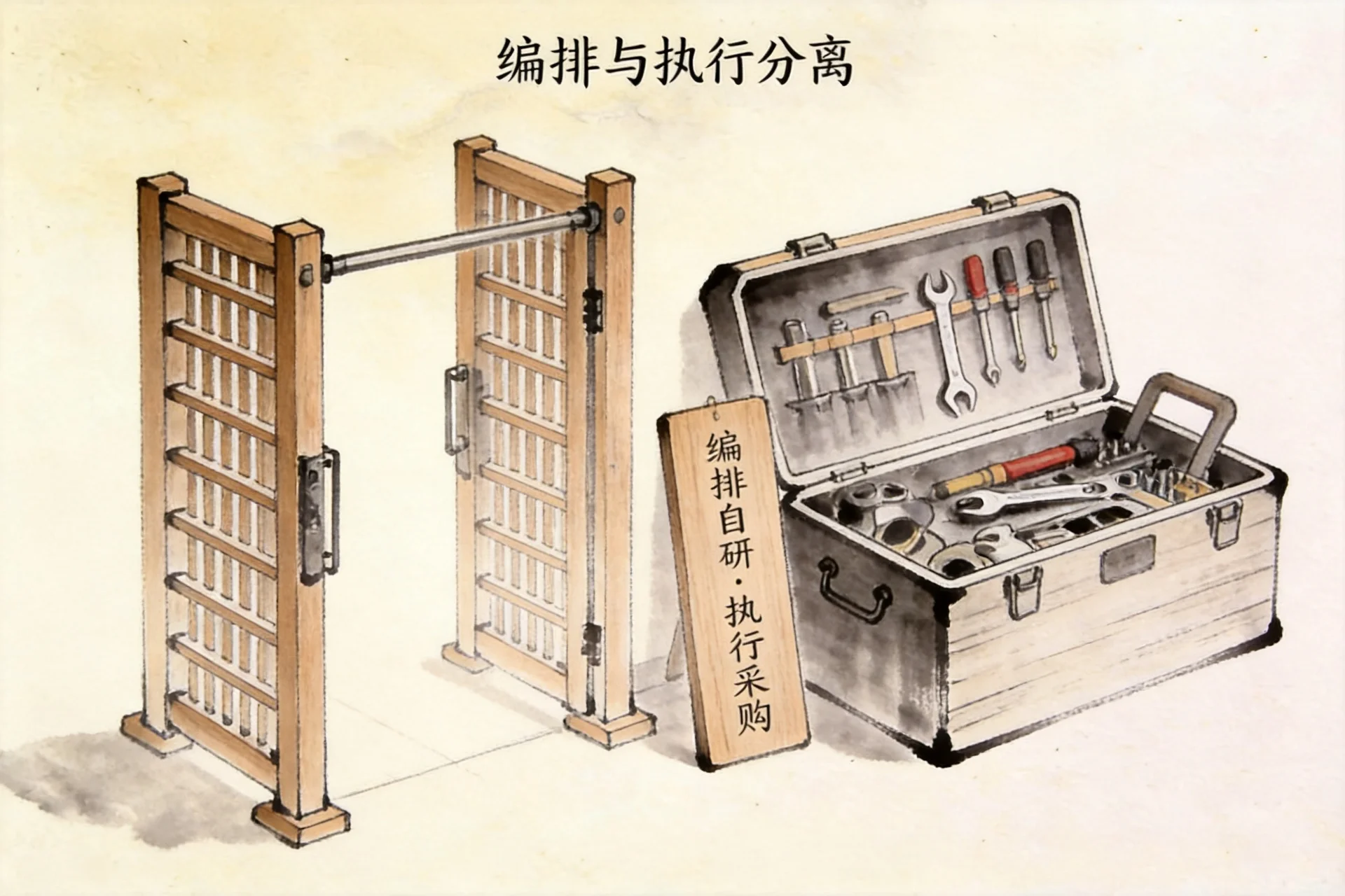 镇元 · 编排自研 · 执行采购
